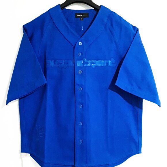Men's PURPLE BRAND Logo Baseball Shirt Sz. S